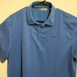 Black Clover Shirt Mens XL Short Sleeve Golf Performance Polo Blue